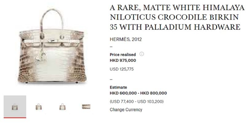 Most Expensive Handbag Sells 