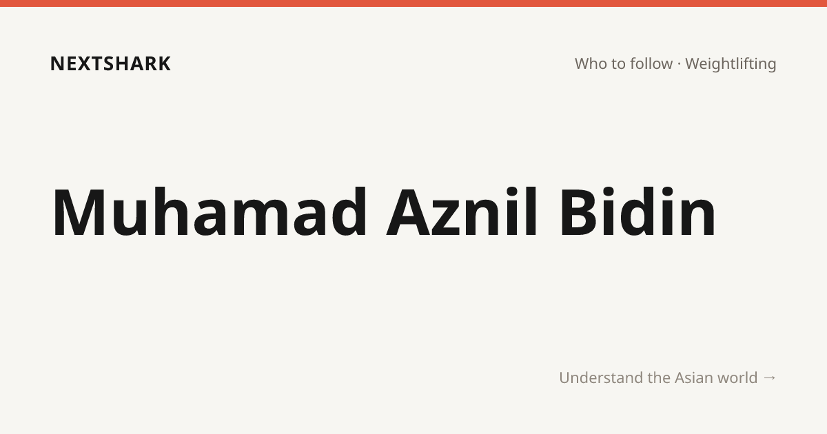 Muhamad Aznil Bidin — Who we're following · NextShark