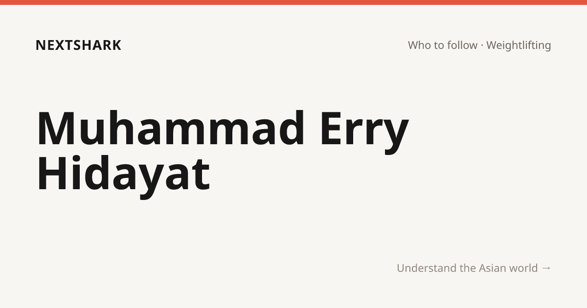 Muhammad Erry Hidayat — Who we're following · NextShark