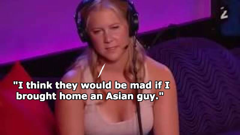 Amy Schumer Reveals Her Family’s Racist Reaction if She Brought an Asian Man Home