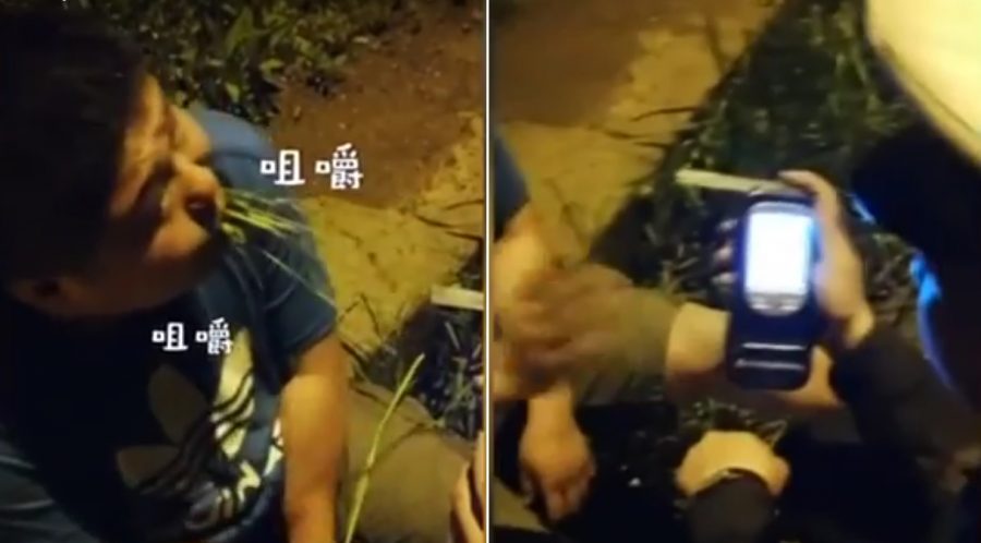 Drunk Chinese Driver Tries to Escape Breathalizer by Eating Grass, Fails Miserably