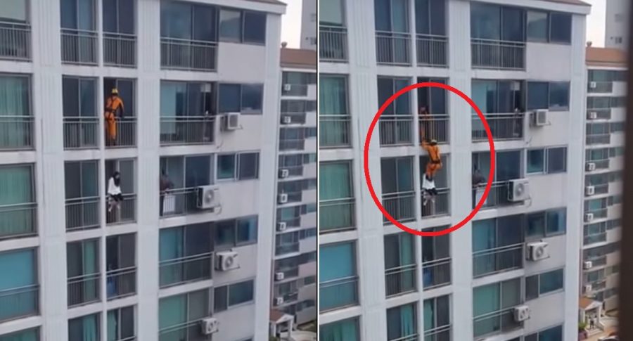 Sneaky Firefighter Saves Suicidal Girl With a Savage Kick to Her Stomach