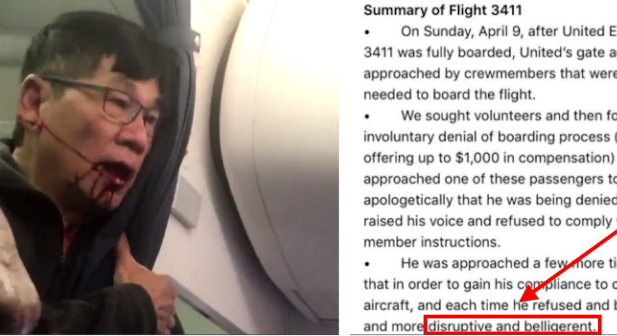 United Airline’s CEO Blames Asian Passenger For Getting Assaulted on Plane