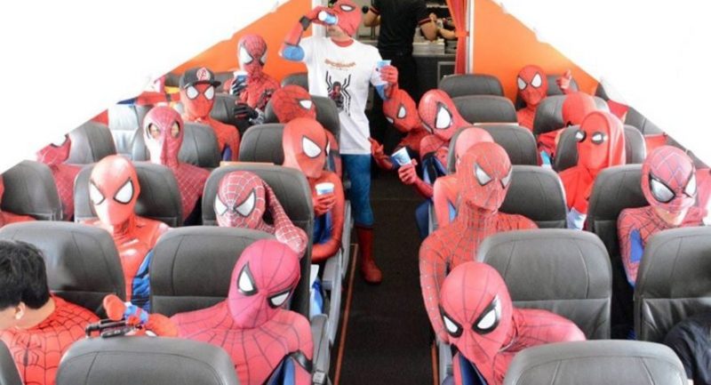 Jetstar Airways Invited 40 Spider-Man Cosplayers to Fly in Japan
