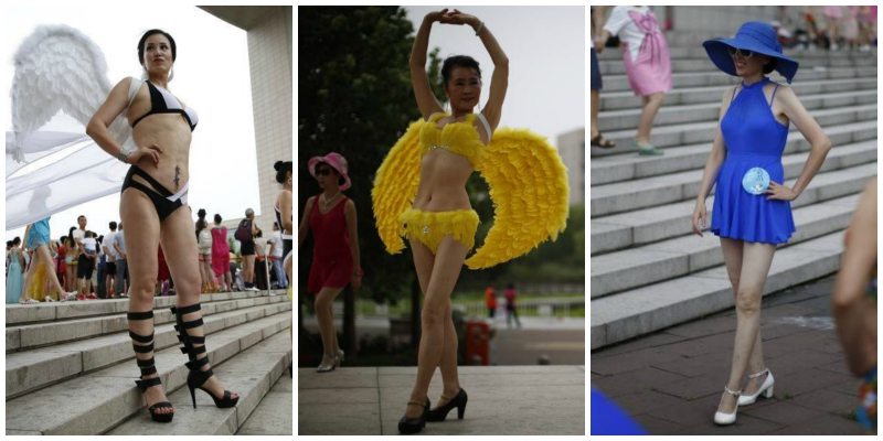 Over 500 Elderly Women Flock to Compete at Bikini Contest in China