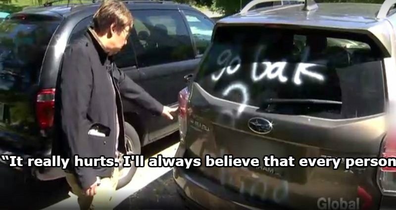 Chinese-Canadian Man Finds His SUV is Vandalized With Racist Graffiti