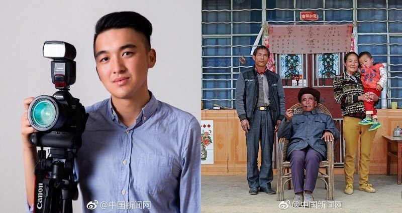 Photographer Travels Across Rural China for 3 Years to Take Family Photos for Free