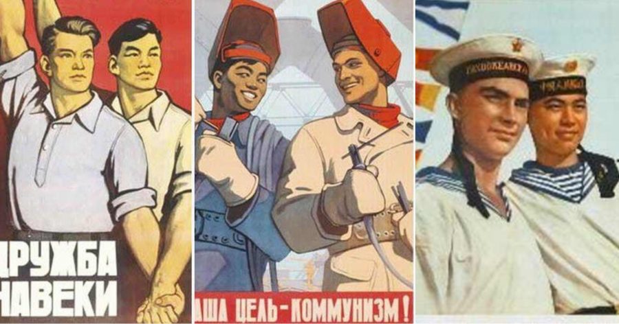 Chinese-Soviet Propaganda Posters Are Basically Beautiful Couples on Gaycation