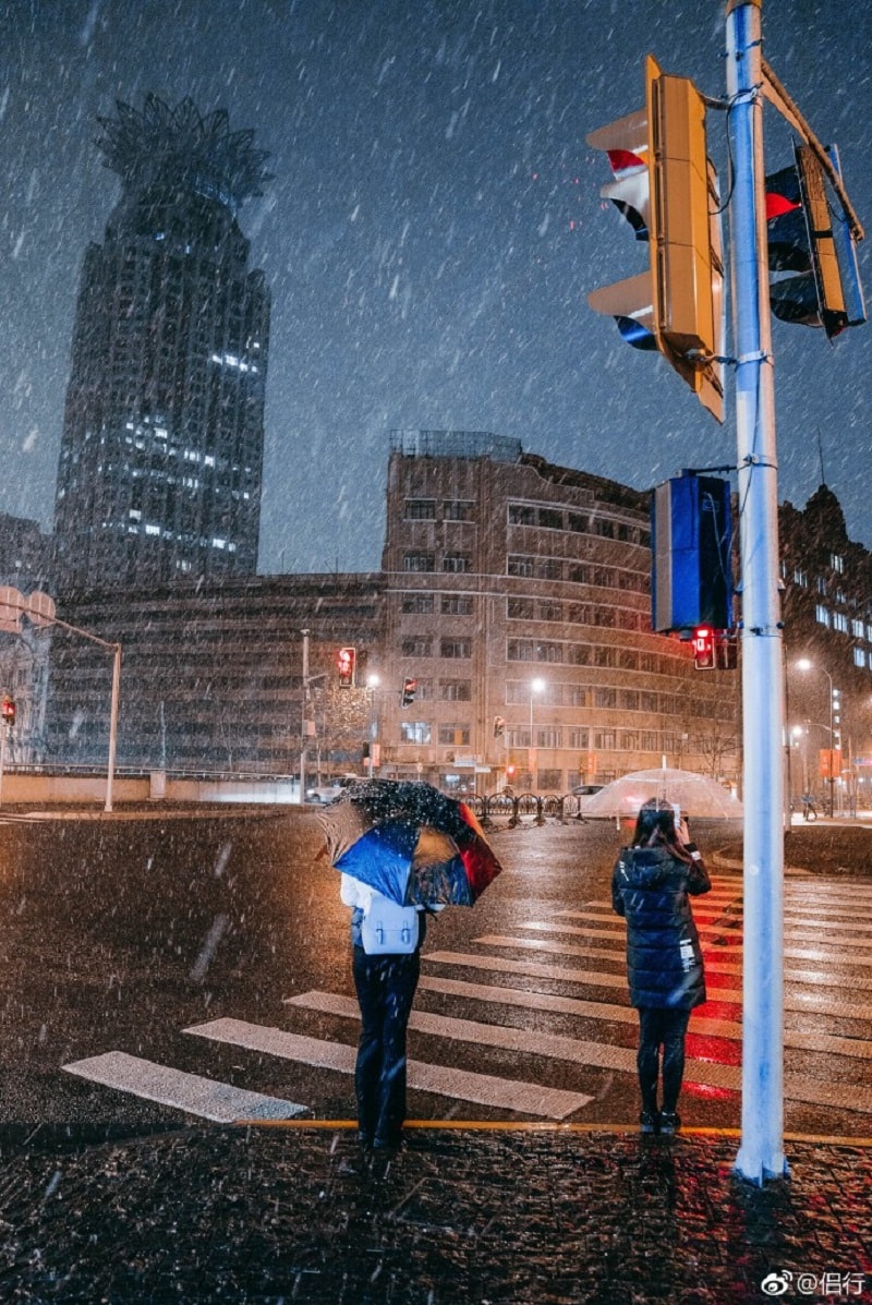 shanghai first snowfall of 2018