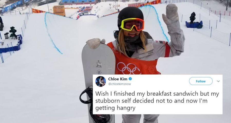 Chloe Kim Tweets About Being Hangry, Then Wins Her First Olympic Gold Medal