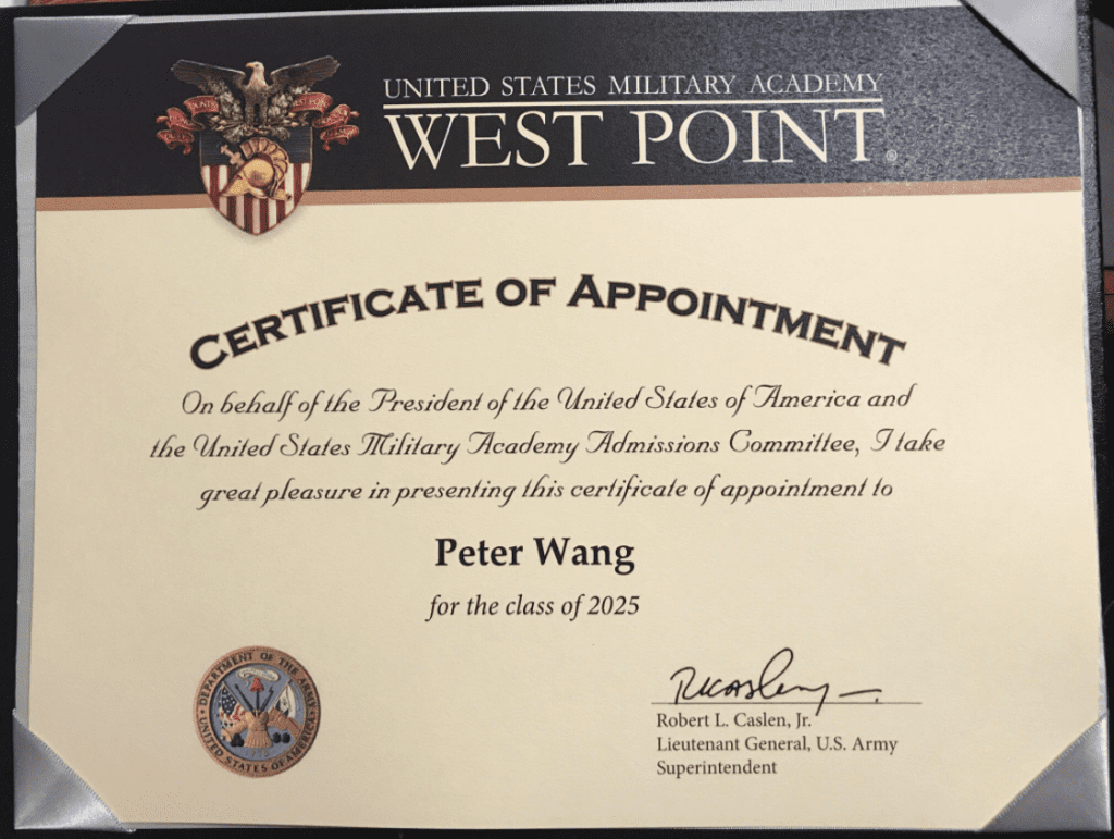 Peter Wang West Point