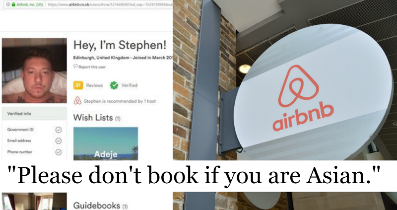 ‘Please don’t book if you are Asian’: Airbnb Bans Scottish Host After Racist Listing