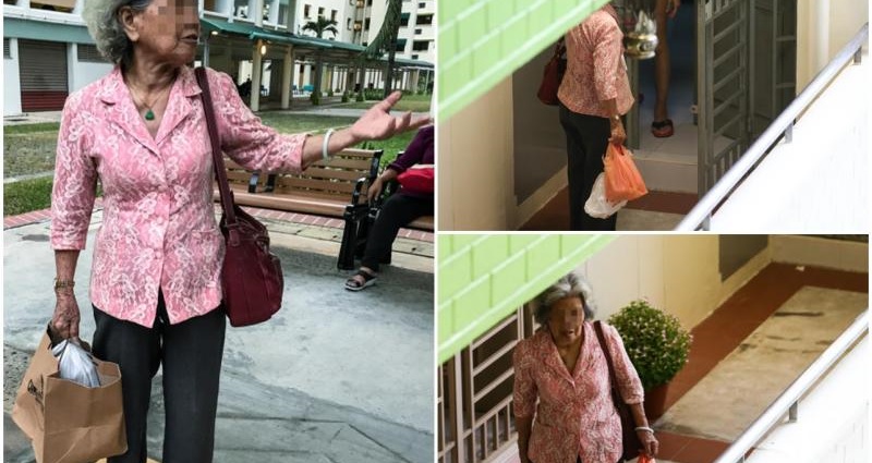 elderly Singaporean mother takes care of widowed daughter