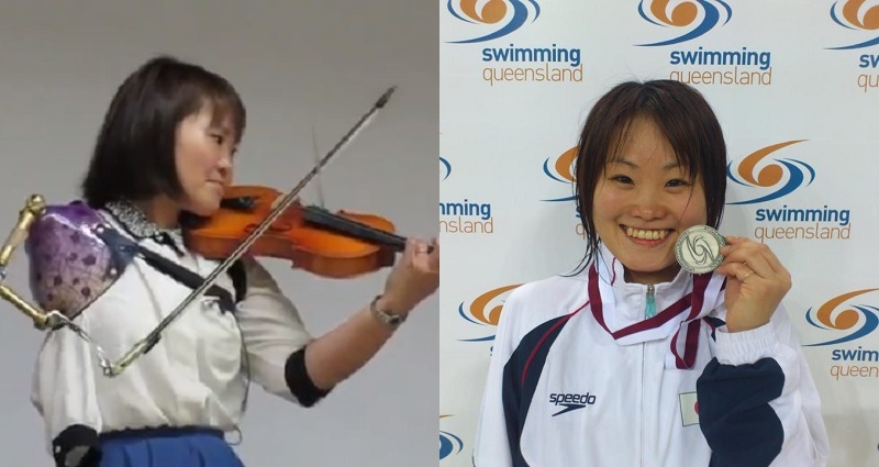 Japanese Paralympian Playing Violin Using Her Prosthetic Arm Will Most Definitely Inspire You