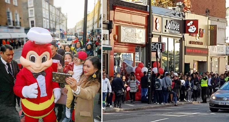 Excited Customers Wait 17 Hours in Massive Line For Jollibee’s London Opening