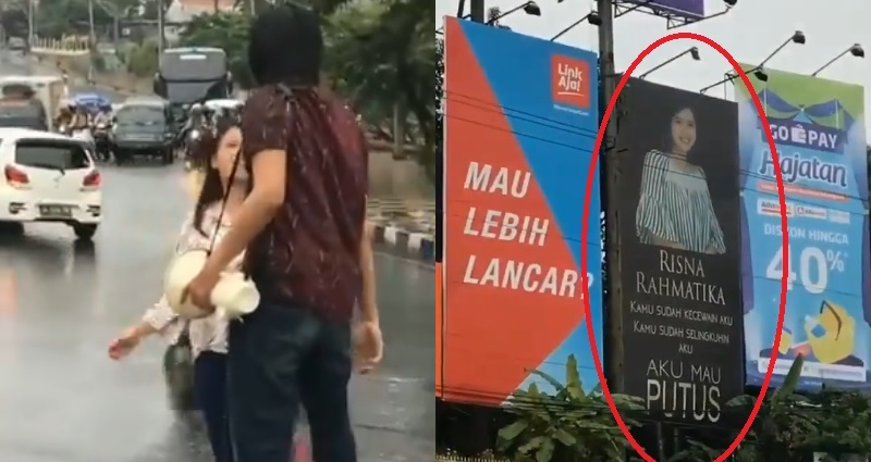 Man Catches Girlfriend Cheating On Him, Rents Billboard to Breakup With Her