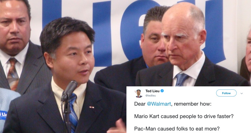 Congressman Ted Lieu Slams Walmart for ‘Making Up Stupid Sh*t’ by Blaming Video Games for Mass Shootings