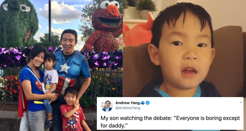Andrew Yang’s Son Said The Most Touching Thing During the Debate