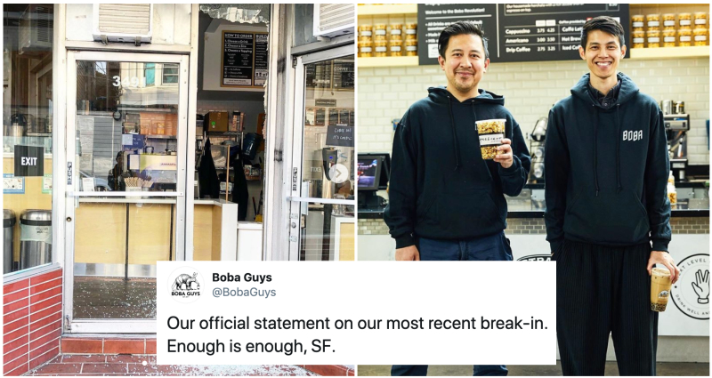 Boba Guys in SF Suffers Another Break-In For the THIRD Time in a Row This Year
