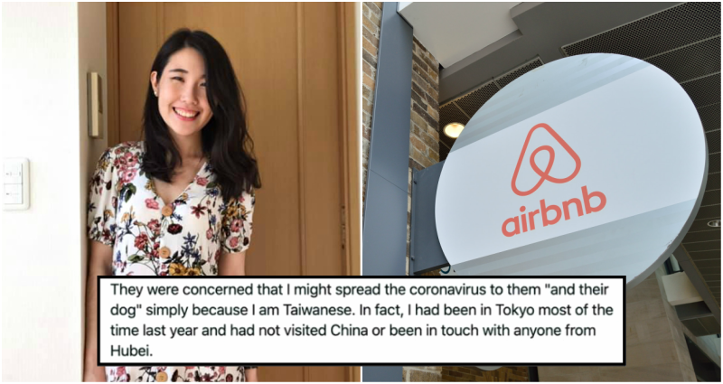 Taiwanese Student Nearly Ends Up HOMELESS After AirBnB Cancels Booking Over Coronavirus Fears