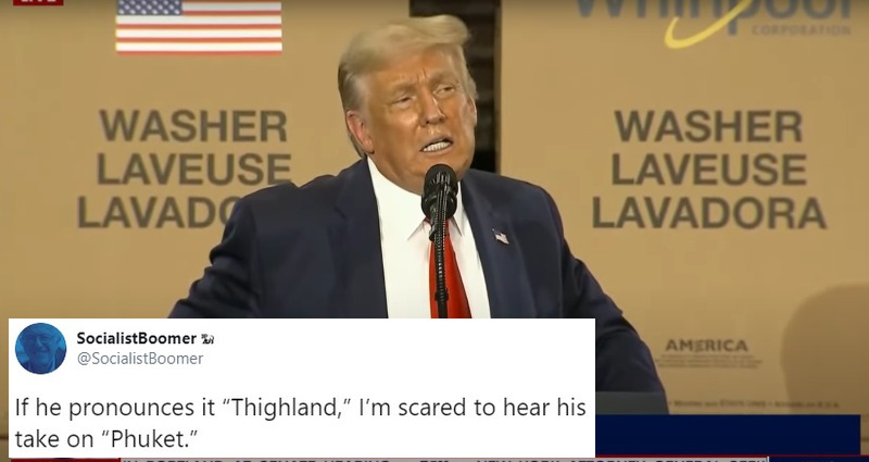 Watch Trump Absolutely Butcher Pronouncing Thailand