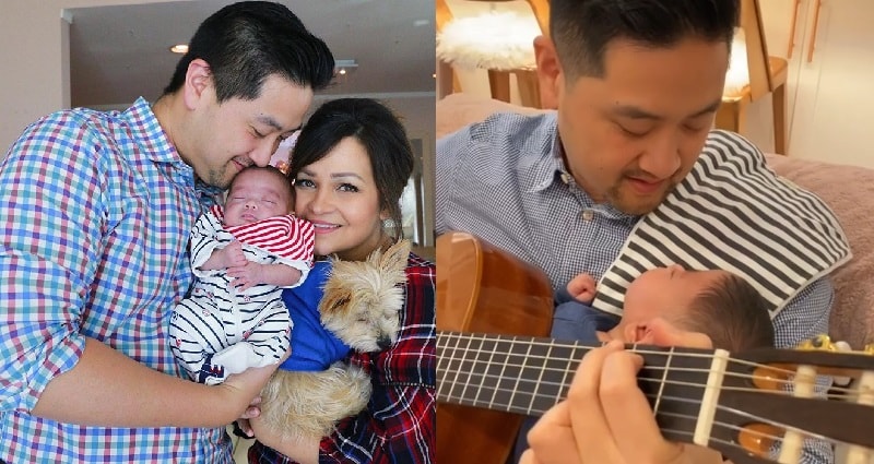 Dad Learns to Play Guitar So He Can Play Songs For His Newborn Baby