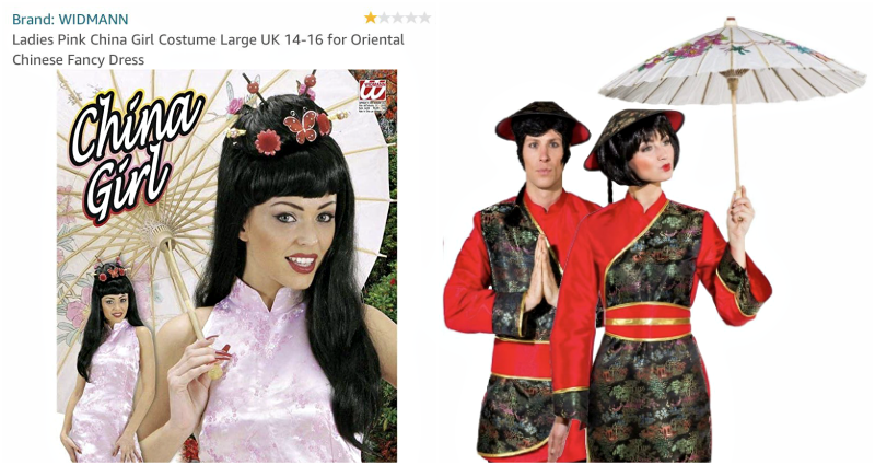 Amazon Sparks Outrage Over ‘Yellowface’ Chinese Costumes