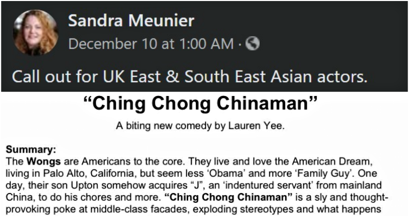 Asian American Satirical Play ‘Ching Chong Chinaman’ Draws Backlash for Being ‘Racist’