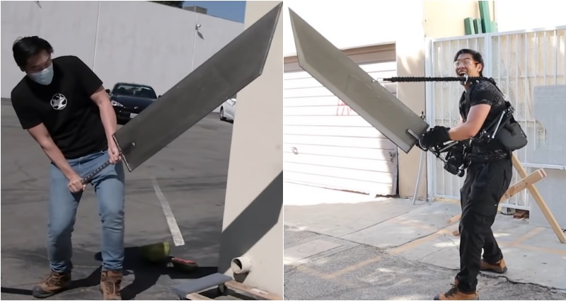 YouTuber Buys Robotic Exoskeleton to Wield Cloud’s ‘Buster Sword’