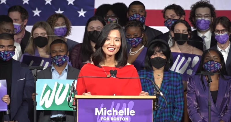 Michelle Wu makes history as Boston’s first female and first POC elected mayor