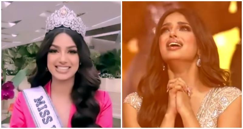Miss India Harnaaz Sandhu had to meow like a cat on her way to being crowned Miss Universe 2021