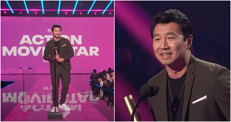 Simu Liu wins Action Movie Star of 2021 award at People’s Choice Awards