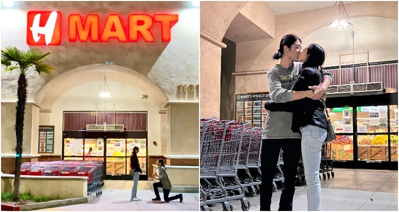 The love story of a San Francisco couple who got engaged in front of an H Mart