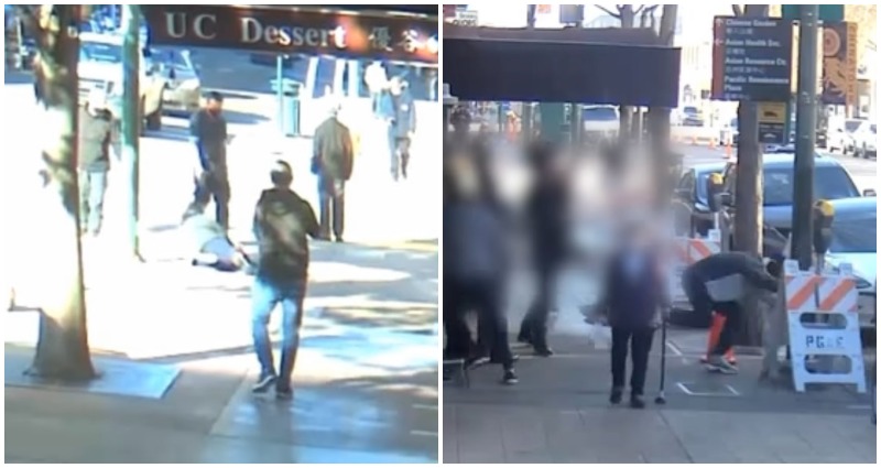 Video showing witness of attack on Oakland Asian woman punching the attacker draws mostly support