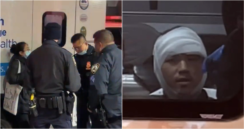 NYPD looking for man who hit Asian subway rider with hammer after they bumped into each other