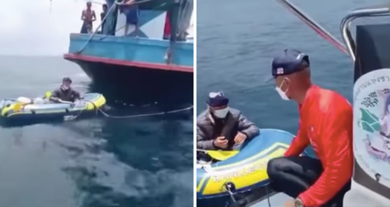 Vietnamese man spends 18 nights at sea paddling an inflatable boat to India to reunite with his wife