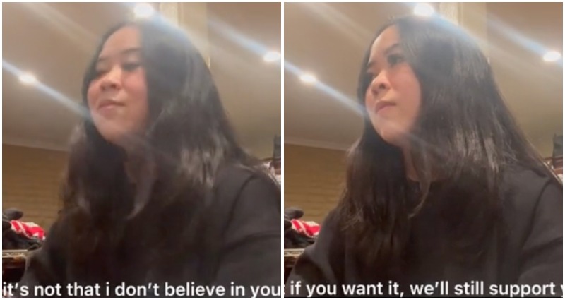 Art student who shared TikTok of emotional conversation with her Asian parents posts video update