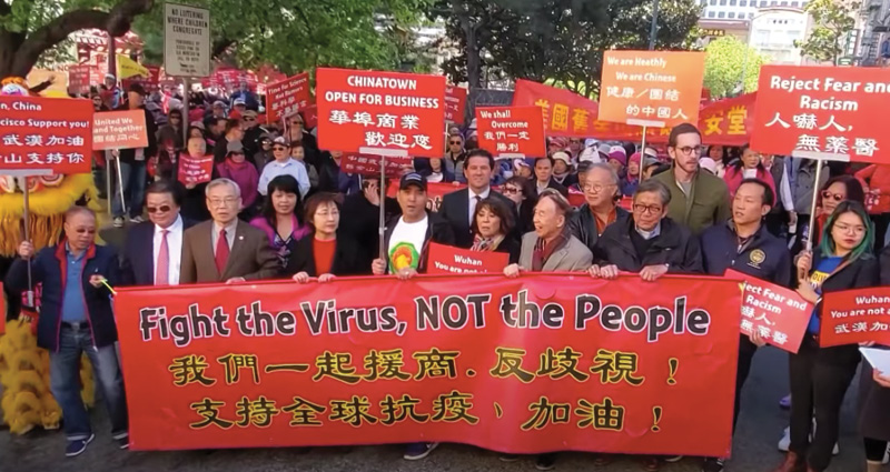 ‘Fight the Virus, NOT the People’ banner from SF Chinatown march to be donated to Smithsonian