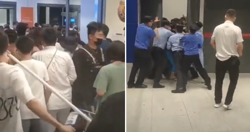 Viral video shows panicked shoppers attempting to escape an Ikea outlet in China during flash lockdown
