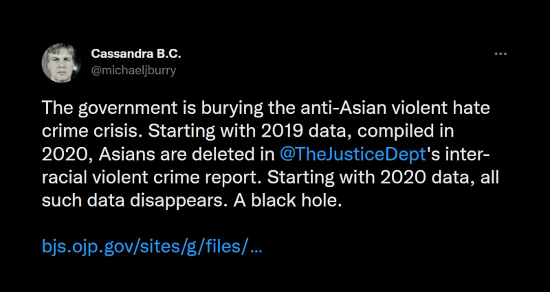 Fact check: US did not ‘bury’ data on anti-Asian hate crimes
