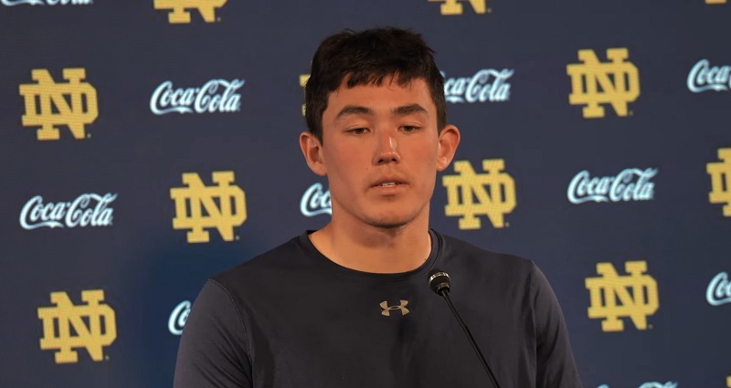 Notre Dame announces Asian American sophomore Tyler Buchner as starting quarterback