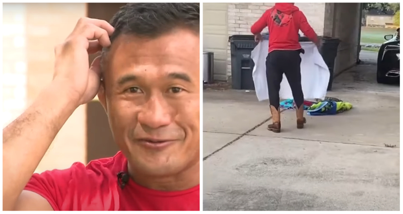 Vietnamese father in Texas wrestles alligator outside his home using tips from late Steve Irwin