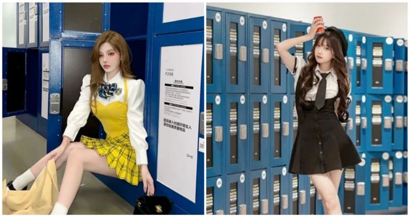 Chinese influencers are posing by Ikea lockers for photos as part of ‘American high school’ trend