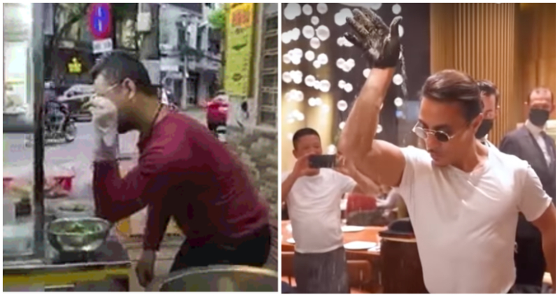 Vietnam arrests noodle vendor for his viral imitation of Salt Bae