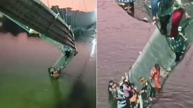 9 suspects arrested for Indian bridge collapse that killed 134 people