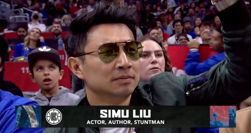 Simu Liu’s name gets butchered during Los Angeles Clippers game announcement