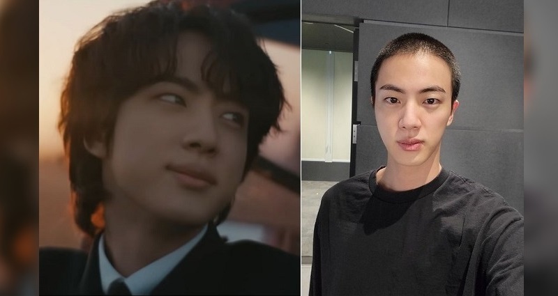 BTS’s Jin shows off newly shaved head ahead of military enlistment
