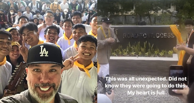 Jo Koy donates concrete road, facilities to a high school in the Philippines