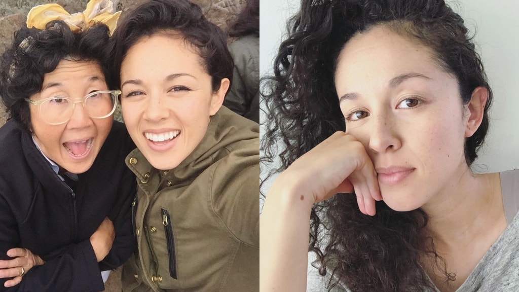 Kina Grannis and her mother
