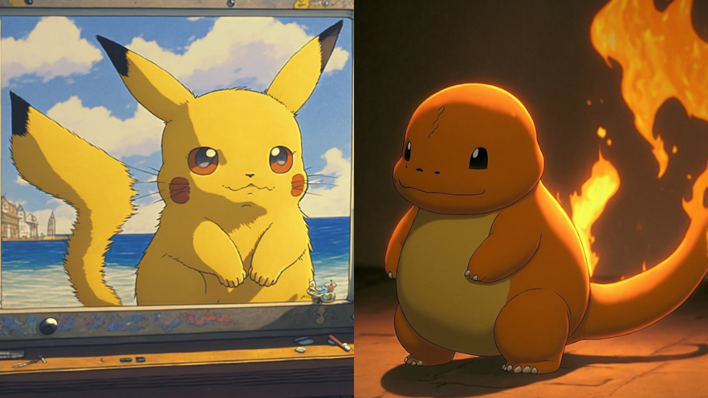 Look: AI recreates Pokémon as Studio Ghibli characters